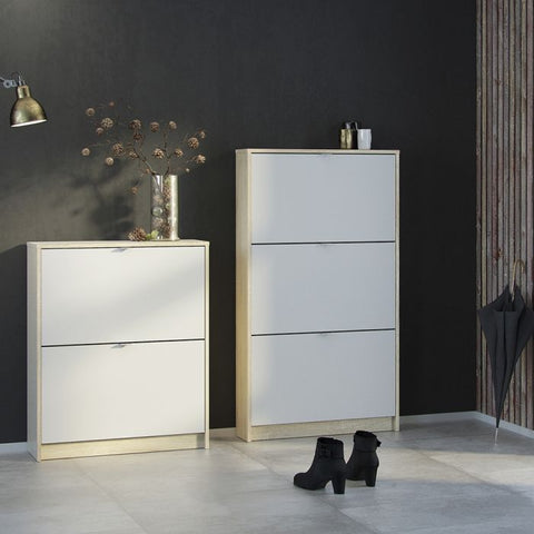 Stylish and Spacious Shoe Cabinet with Flip Down Doors