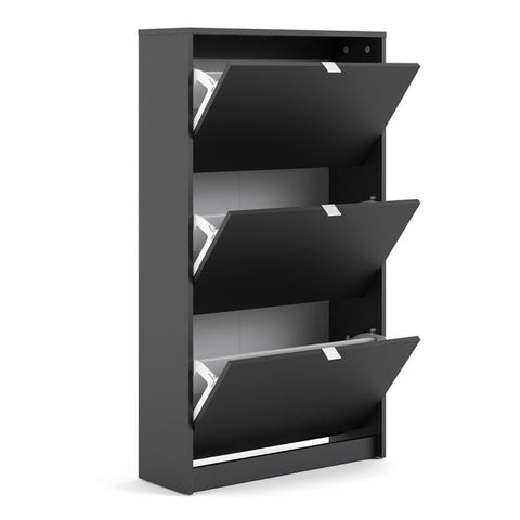 Stylish and Spacious Shoe Cabinet with Flip Down Doors