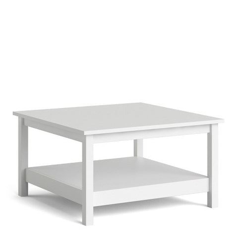 Spanish Villa Coffee Table Spacious Surface in Matt Black or White