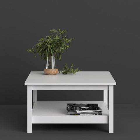 Spanish Villa Coffee Table Spacious Surface in Matt Black or White