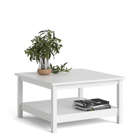 Spanish Villa Coffee Table Spacious Surface in Matt Black or White