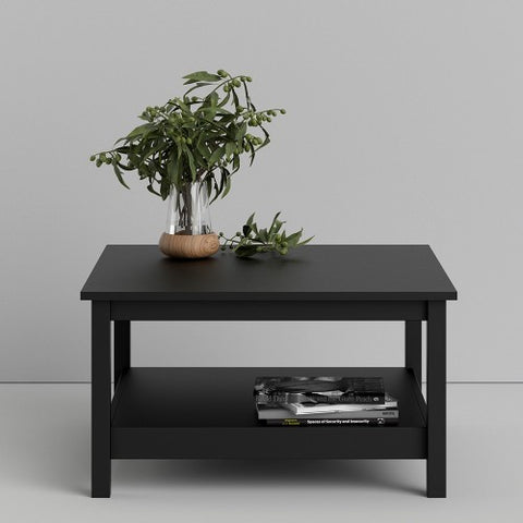 Spanish Villa Coffee Table Spacious Surface in Matt Black or White