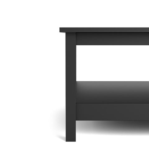 Spanish Villa Coffee Table Spacious Surface in Matt Black or White