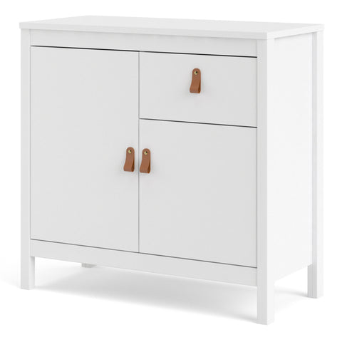 Stylish Sideboard with Brown Leather Loop in 94cm Length