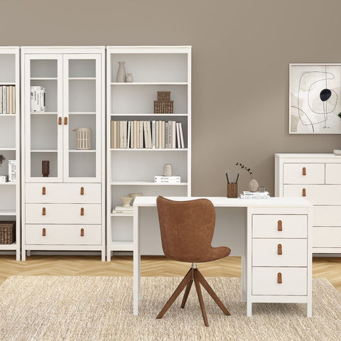 Modern Wood Working Desk with Spacious Design and Easy Glide Drawers