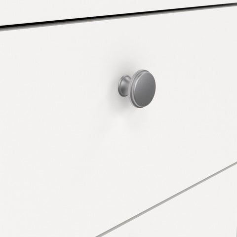 Modern Sleek Working Desk with Drawers and Metal Handles
