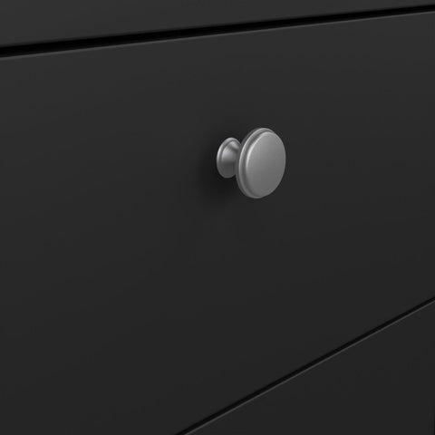 Modern Sleek Working Desk with Drawers and Metal Handles