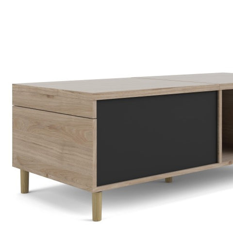 Firenze Coffee Table with Jackson Hickory Oak in White or Black