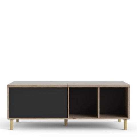 Firenze Coffee Table with Jackson Hickory Oak in White or Black
