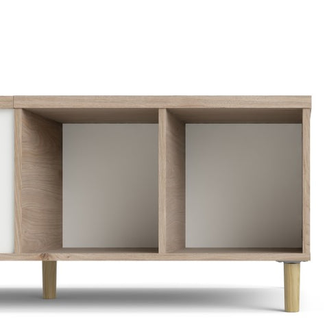 Firenze Coffee Table with Jackson Hickory Oak in White or Black