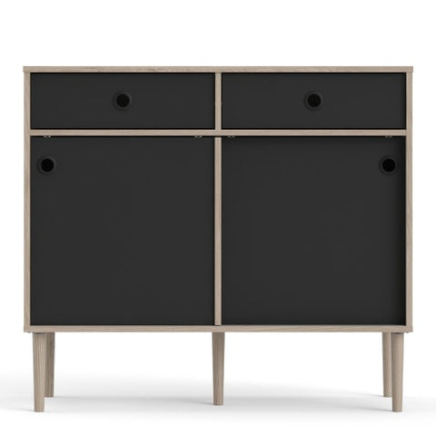 Ferrara Sideboard 2 Cabinet Doors + 2 Drawers with 98cm Width