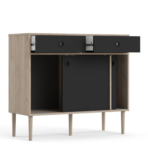Ferrara Sideboard 2 Cabinet Doors + 2 Drawers with 98cm Width