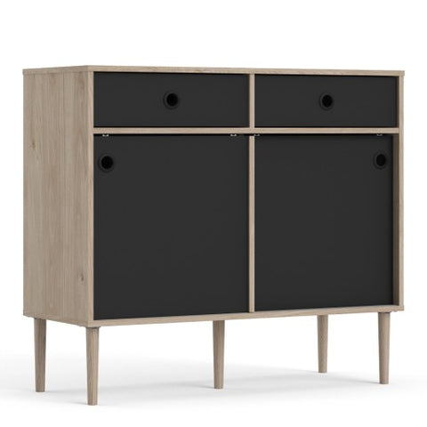 Ferrara Sideboard 2 Cabinet Doors + 2 Drawers with 98cm Width