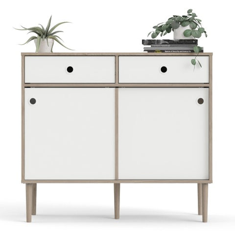 Ferrara Sideboard 2 Cabinet Doors + 2 Drawers with 98cm Width
