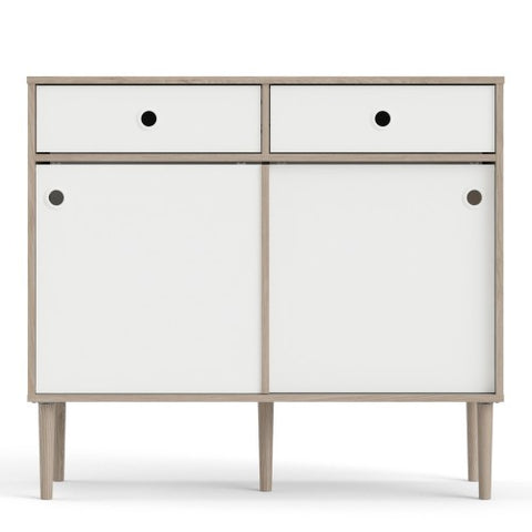 Ferrara Sideboard 2 Cabinet Doors + 2 Drawers with 98cm Width