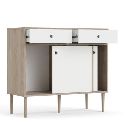 Ferrara Sideboard 2 Cabinet Doors + 2 Drawers with 98cm Width