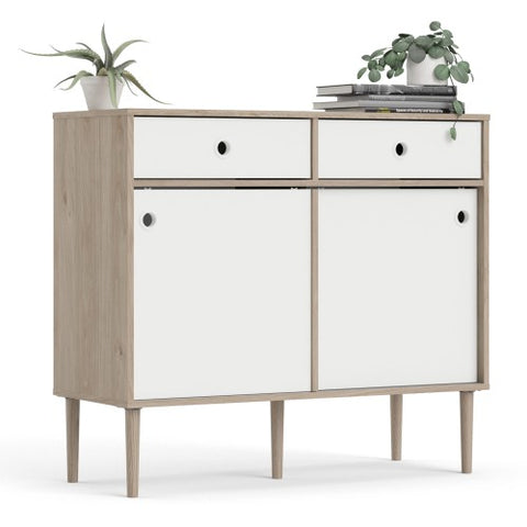 Ferrara Sideboard 2 Cabinet Doors + 2 Drawers with 98cm Width