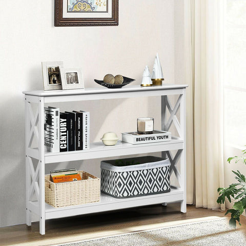 Modern Multifunctional Entryway Console Table with Industrial Design