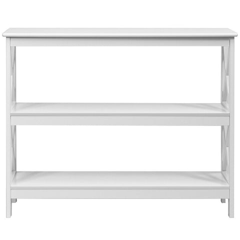 Modern Multifunctional Entryway Console Table with Industrial Design