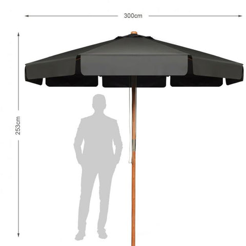 3m Outdoor Garden Umbrella for Sun Protection