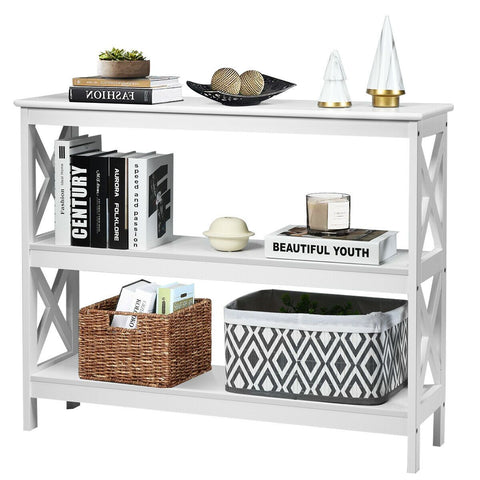 Modern Multifunctional Entryway Console Table with Industrial Design