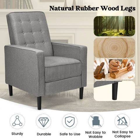 Royal Highbacked Armchair with Extendable Footrest