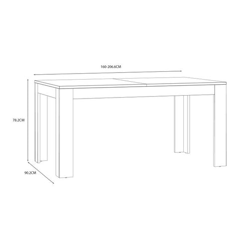 Multi-Use and Versatile Dining Table with Oak Finish and Elegant Rustic Style
