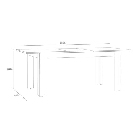 Multi-Use and Versatile Dining Table with Oak Finish and Elegant Rustic Style
