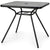 Patio 80 x 80cm Dining Table with Faux Marble Table Top in Grey