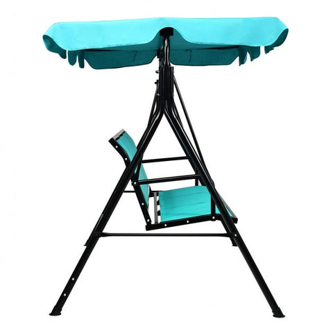 Summer Garden 3 Seater Swing Chair with Steel Frame and Adjustable Canopy