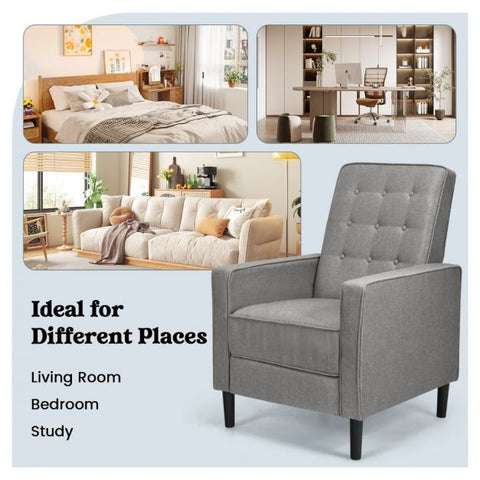 Royal Highbacked Armchair with Extendable Footrest