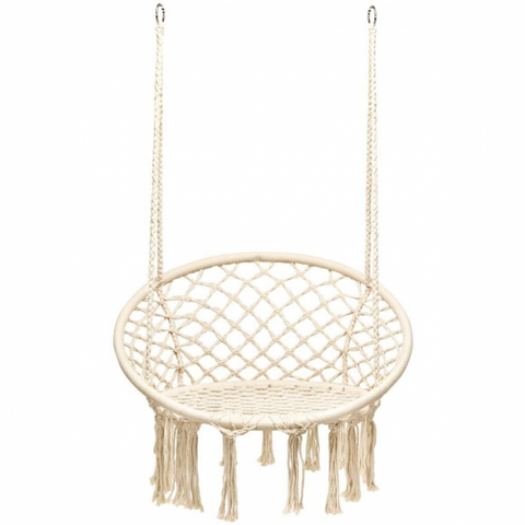 Fairy Hanging Swing Chair with Metal Rings