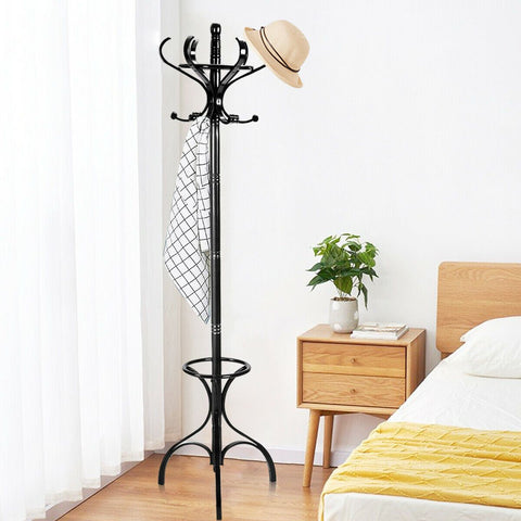 Practical Coat Rack with 360° Rotating Top and Stable Design