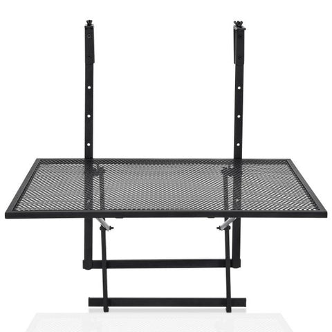 Patio Compact Desk Planter with Folding Design and Adjustable Height