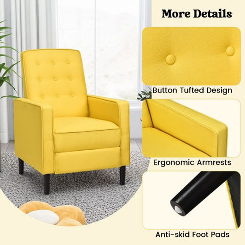 Royal Highbacked Armchair with Extendable Footrest