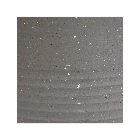Elegant Handmade Indoor Stoneware Planter with Handle in Slate