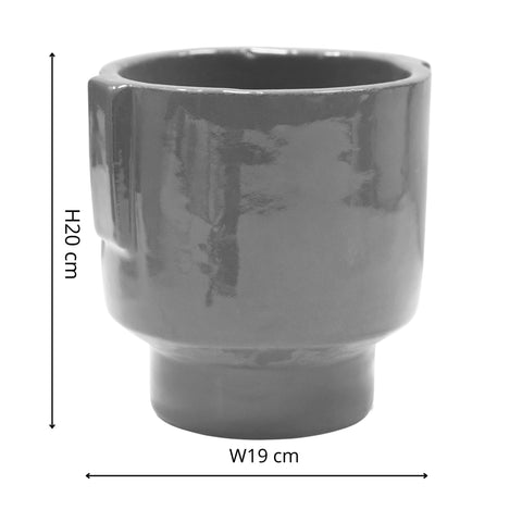Stylish and Elegant Planter with Glazed Finish