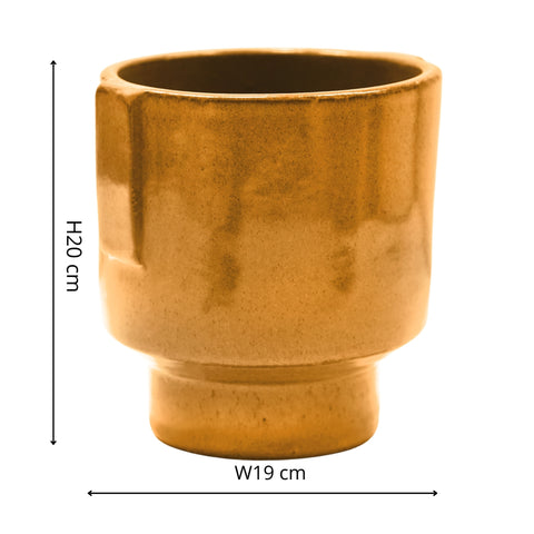 Stylish and Elegant Planter with Glazed Finish