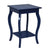 Modern 2 Tier Side Table with Storage and Elegant Curved Legs