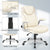 Modern Adjustable Executive Chair with Ergonomic Backrest and Flip-up Armrests in White
