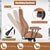 Stylish Modern Office Chair with Ergonomic Recline and Suede Fabric