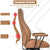 Stylish Modern Office Chair with Ergonomic Recline and Suede Fabric