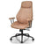 Stylish Modern Office Chair with Ergonomic Recline and Suede Fabric
