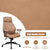 Stylish Modern Office Chair with Ergonomic Recline and Suede Fabric