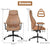 Stylish Modern Office Chair with Ergonomic Recline and Suede Fabric