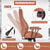 Stylish Modern Office Chair with Ergonomic Recline and Suede Fabric