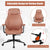 Stylish Modern Office Chair with Ergonomic Recline and Suede Fabric