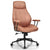 Stylish Modern Office Chair with Ergonomic Recline and Suede Fabric