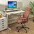 Stylish Modern Office Chair with Ergonomic Recline and Suede Fabric