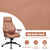 Stylish Modern Office Chair with Ergonomic Recline and Suede Fabric